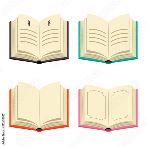 Set Of Various Colorful Books