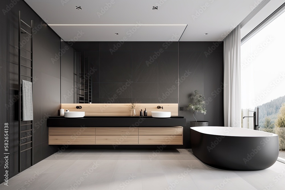 Mastering the black bathroom trend