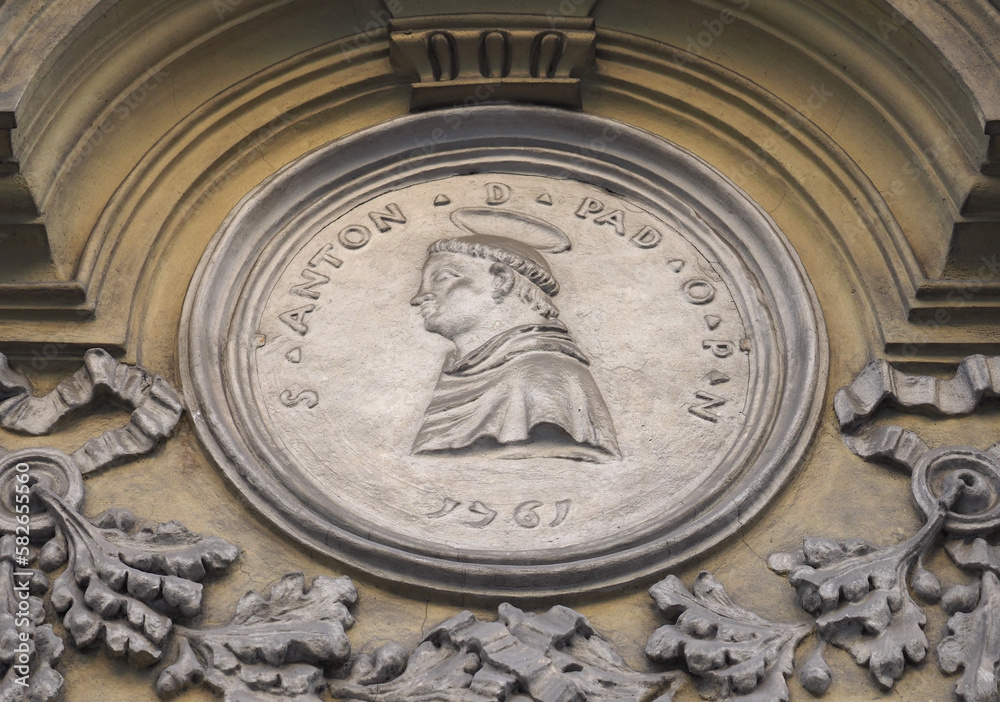 Sant Antonio bas relief circa 1761 in Turin