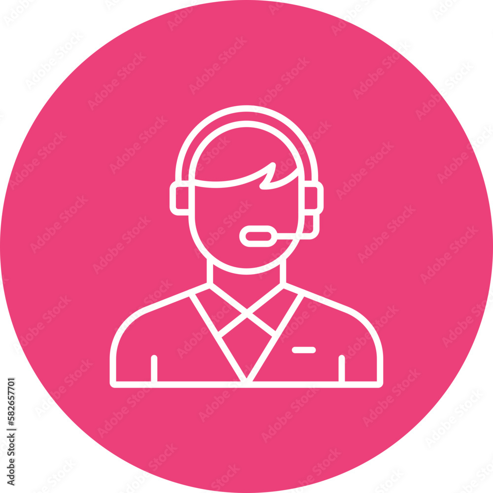 Call Center Agent Icon Call Center Agent Icon