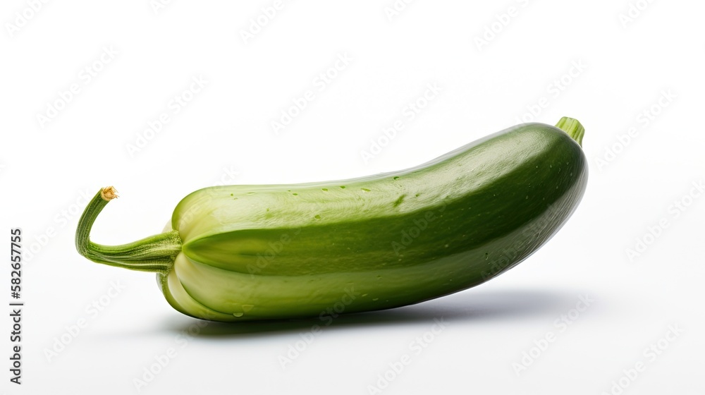 Pepino fruit isolated on white background created with generative AI technology Pepino fruit isolated on white background created with generative AI technology