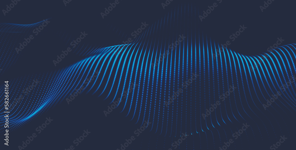 Abstract digital wave of particles. Futuristic point wave. Technology background vector. 3D rendering. Abstract digital wave of particles. Futuristic point wave. Technology background vector. 3D rendering.