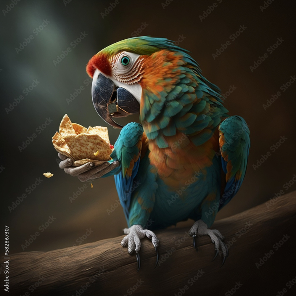 Obraz premium blue and yellow macaw