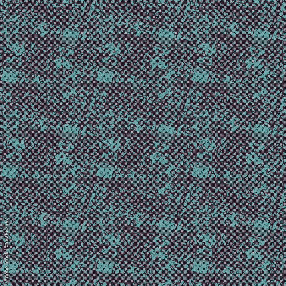 Fototapeta premium Abstract Boho Halftone Grunge Pattern