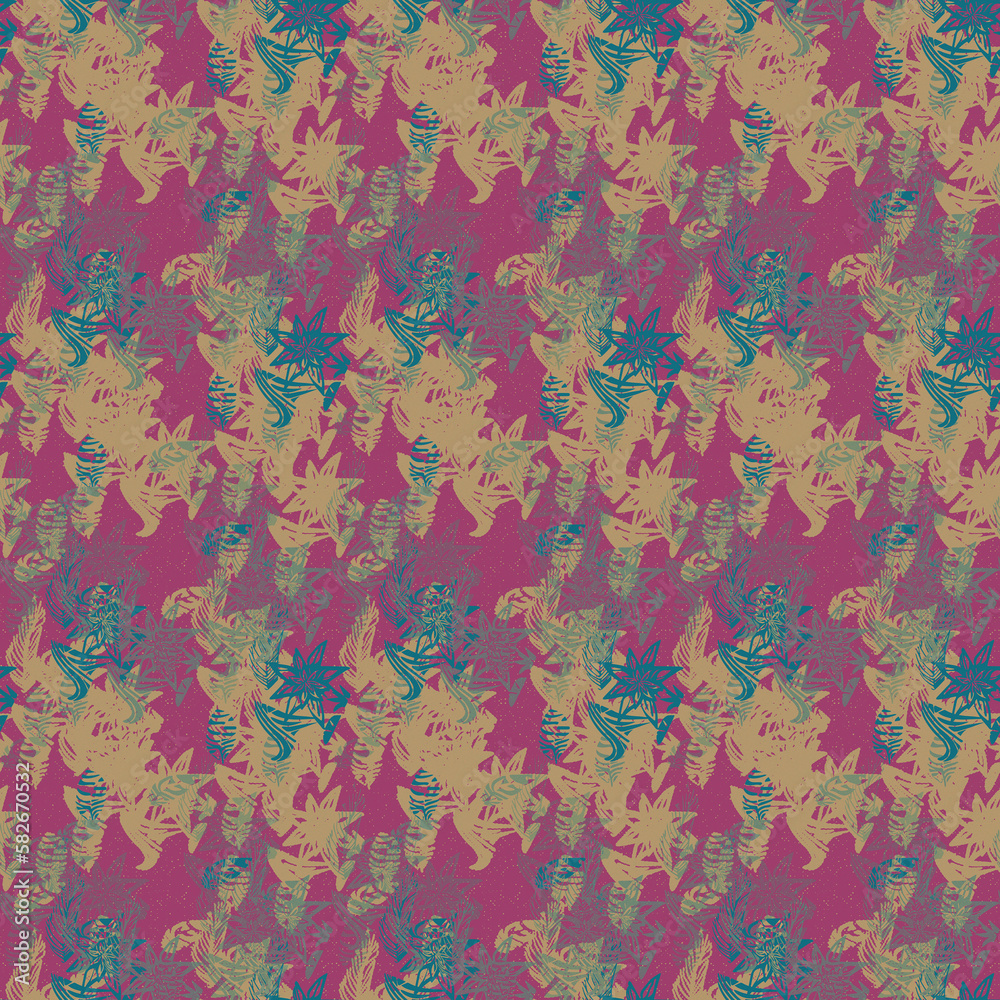 Abstract Boho Halftone Grunge Pattern Abstract Boho Halftone Grunge Pattern