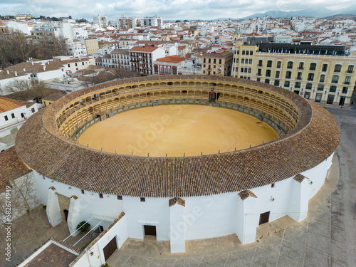 Tableau sur toile Plaza de Toros de la Real Maestranza de Caballería de Ronda, España