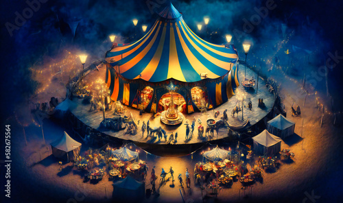 A circus where the performers can manipulate space and time to create mind-bending acts