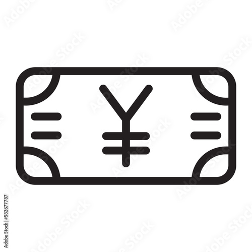 yen line icon