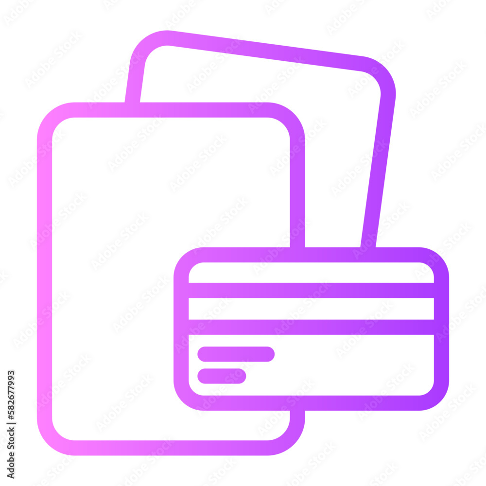 bill gradient icon bill gradient icon