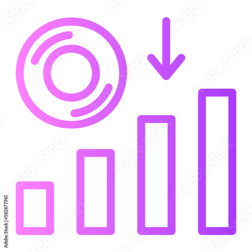 losses gradient icon