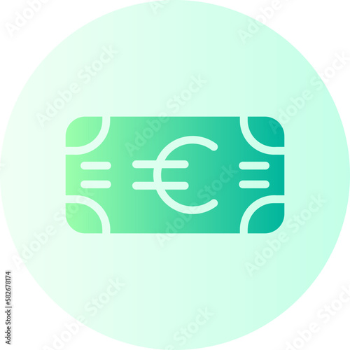 euro gradient icon