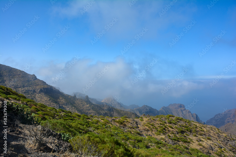 Teno mountains at Masca on the Canary Island of Tenerife