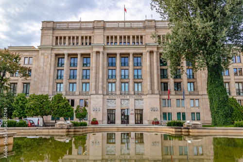 Ministry of Finance headquarters in Warsaw city, Poland