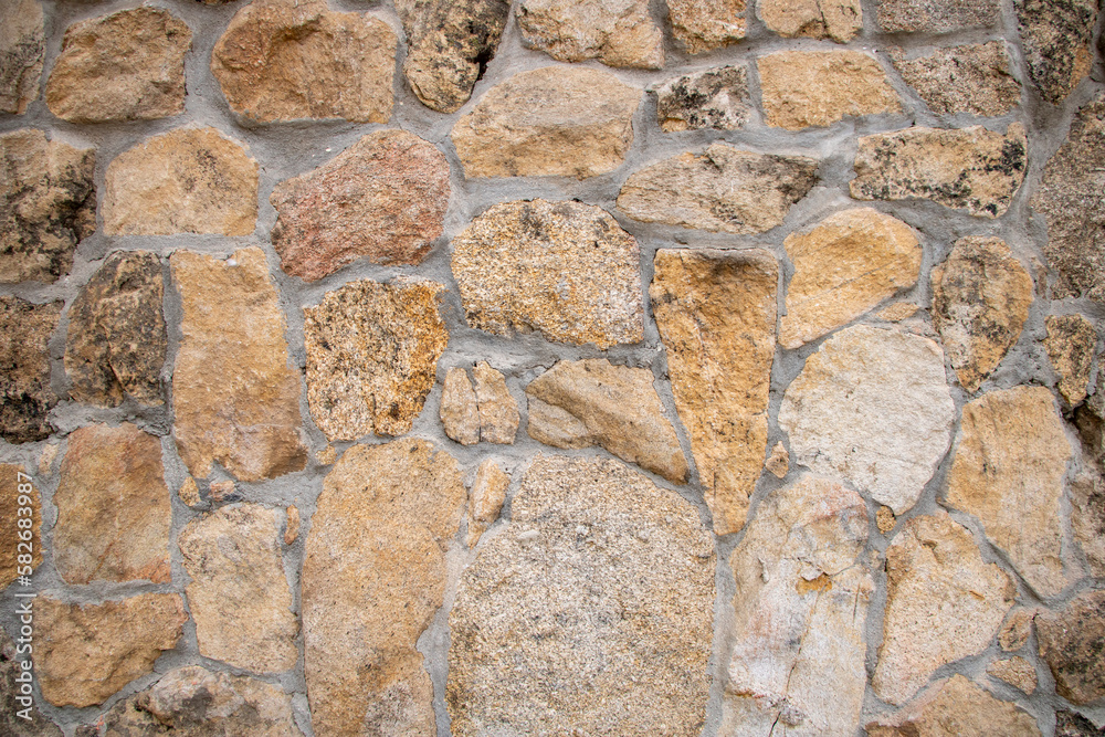Stone and cement wall background Stone and cement wall background
