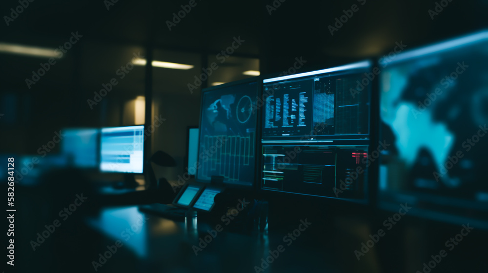Trading monitors, forex economy financial fluctuations Generative AI Trading monitors, forex economy financial fluctuations Generative AI