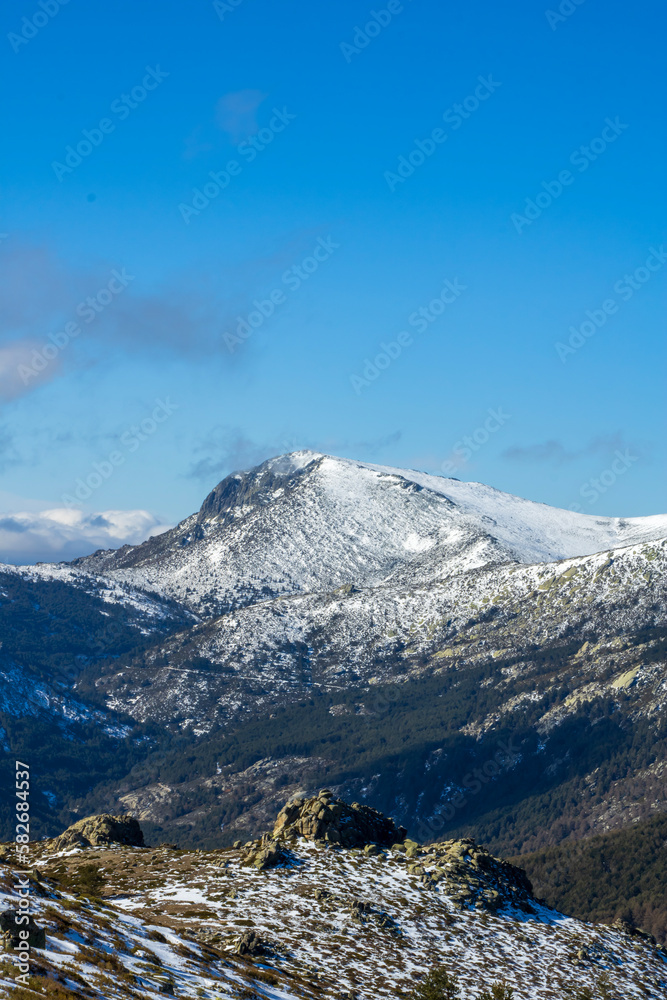 East face of La Maliciosa peak in the Sierra de Guadarrama