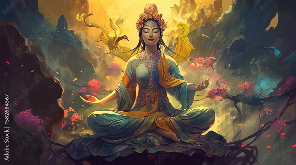 Chinese Goddess Guan Yin - Goddess of compassion and mercy