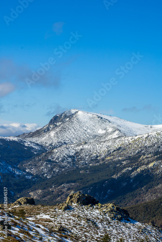 East face of La Maliciosa peak in the Sierra de Guadarrama photo