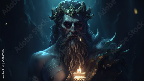 Greek God Hades - God of the underworld photo