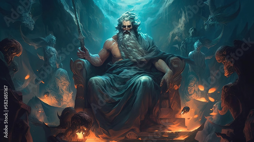 Greek God Hades - God of the underworld photo