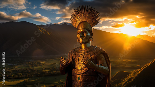 Inca God Inti - Sun god