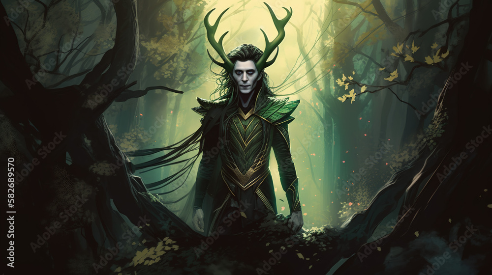 Fototapeta premium Norse God Loki - Trickster god