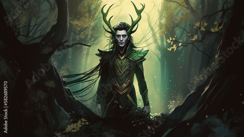 Norse God Loki - Trickster god © Vlad