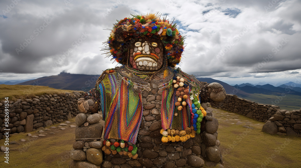 Inca Goddess Pachamama - Earth goddess Stock Illustration | Adobe Stock