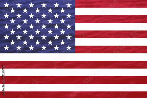 USA flag background. American flag for Memorial Day or 4th of July. Banner for design, mock up