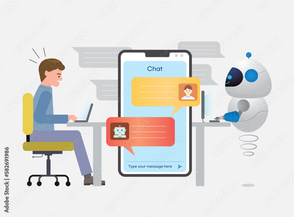Ai Chatbot Stock Vector Adobe Stock Ai Chatbot Stock Vector Adobe Stock