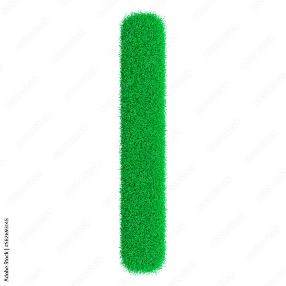 green letter isolated on white green letter isolated on white
