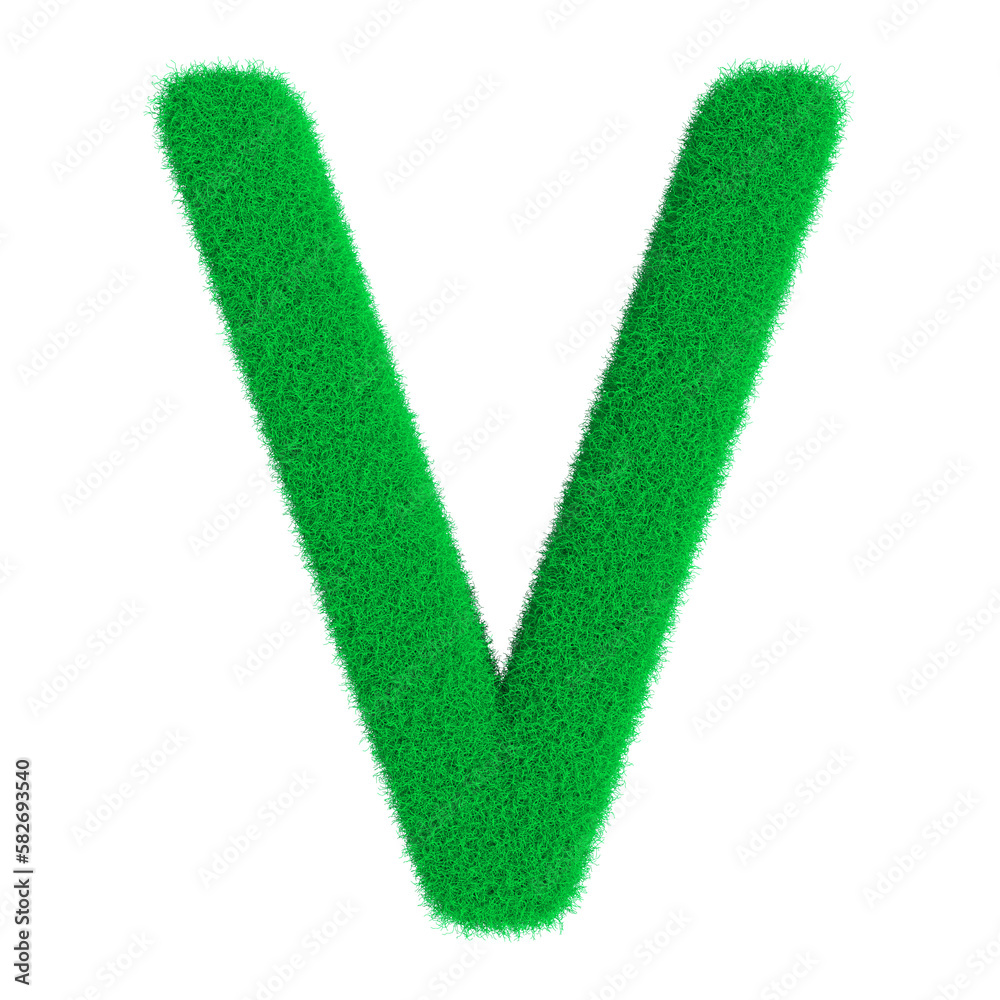 green letter isolated on white green letter isolated on white