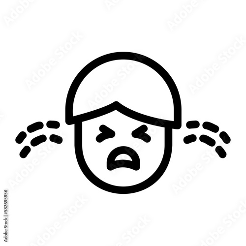hysterical line icon