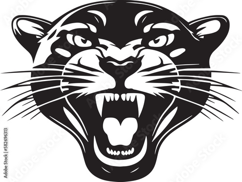 Panther head Vector Illustration, SVG
