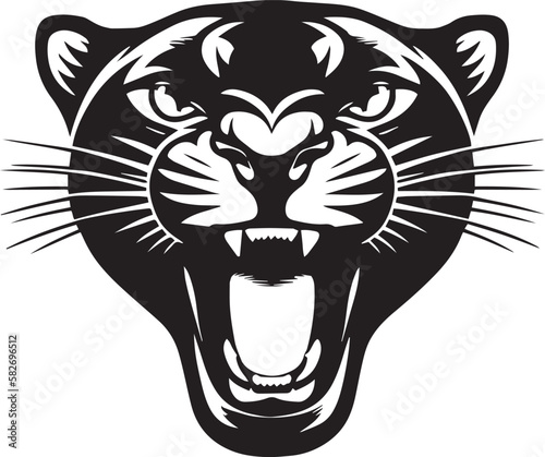 Panther head Vector Illustration, SVG