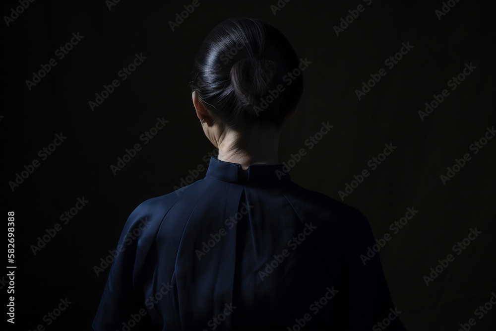 back of a person with a deep background back of a person with a deep background