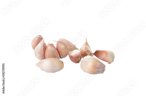 Garlic isolated on  transparent png