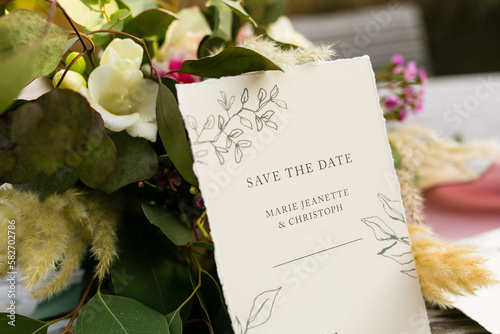 Save the Date Karte für Hochzeitseinladung