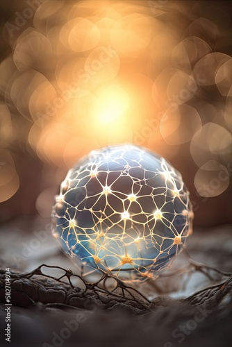 earth globe with space