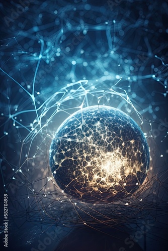 earth globe with space