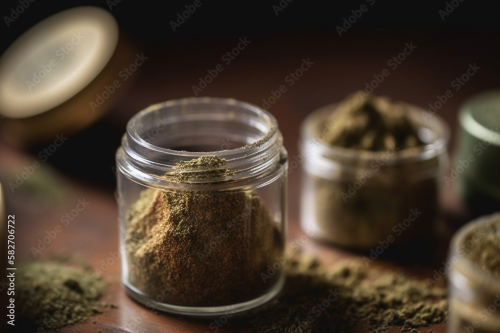 cannabis kief, crushed trichome hash Generative AI cannabis kief, crushed trichome hash Generative AI