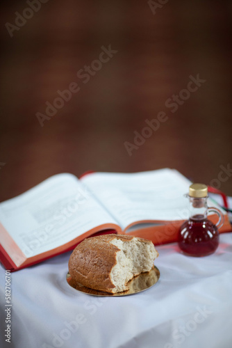 book and a wine