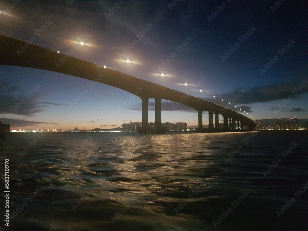 Fototapeta premium 교량 야간경관