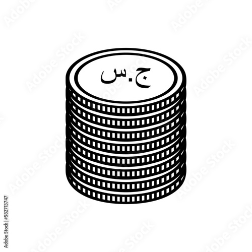 Republic of the Sudan Currency Symbol, Sudanese Pound Icon, SDG Sign. Vector Illustration photo