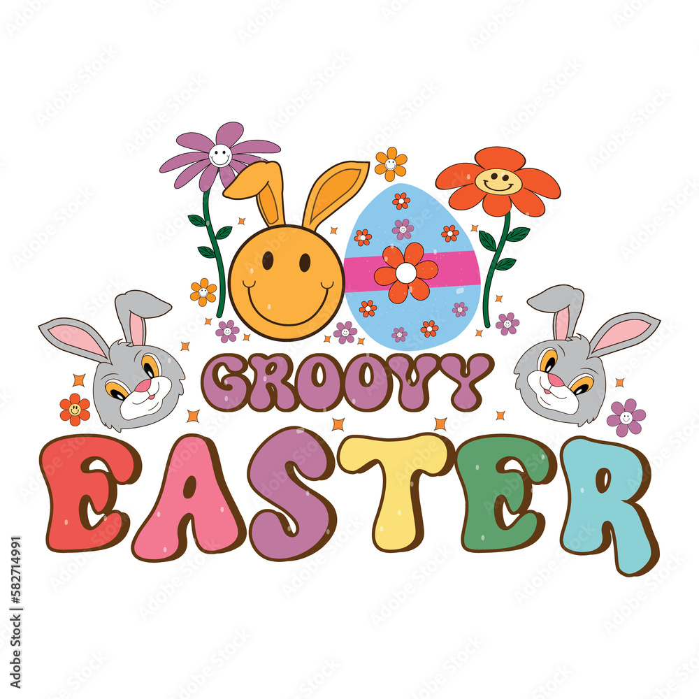 Easter Retro Sublimation Design Easter Retro Sublimation Design