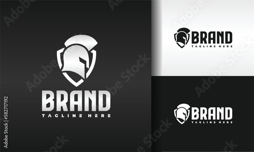 helmet spartan shield logo
