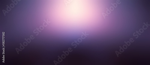 Bright diffused light on dark violet blur background wide format.