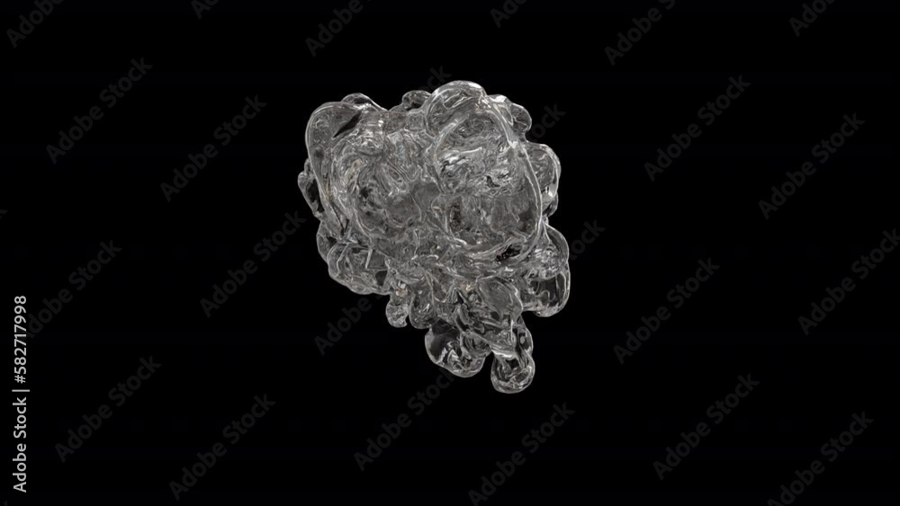 Bubble dropping underwater isolated on alpha background Bubble dropping underwater isolated on alpha background