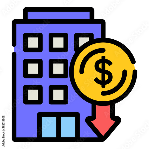hotel recession icon