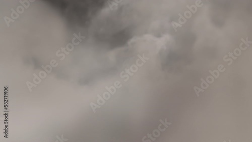 Smoke blowing transition reveal at camera on alpha background